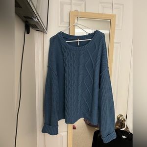 Free People cable knit sweater